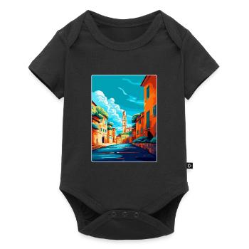 Ravenna Italy Vintage Travel Poster WPA Souvenir - Baby Premium short-sleeve bodysuit - black - Front