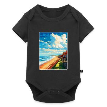 Saltburn By The Sea Angleterre Royaume-Uni Affiche de voyage WPA - Body à manches courtes Premium Bébé - noir - Devant