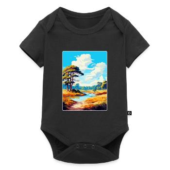 New Forest National Park Vintage Travel Poster WPA - Baby Premium short-sleeve bodysuit - black - Front