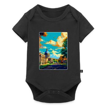 Greenwich London England Uk Vintage Travel Poster - Baby Premium short-sleeve bodysuit - black - Front