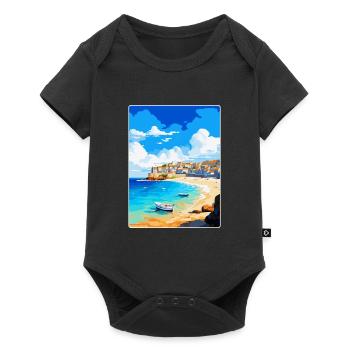 St Ives Cornwall England Uk Vintage Travel Poster - Baby Premium short-sleeve bodysuit - black - Front
