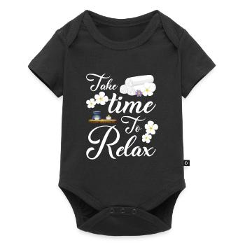 Spa Relax Pilates - Baby Premium short-sleeve bodysuit - black - Front
