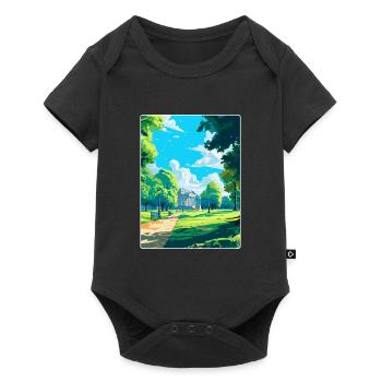 Hyde Park London England Uk Travel Poster Souvenir - Baby Premium short-sleeve bodysuit - black - Front
