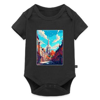 Winchester England Uk Reiseposter Souvenir WPA - Baby Premium Kurzarmbody - Schwarz - Vorne