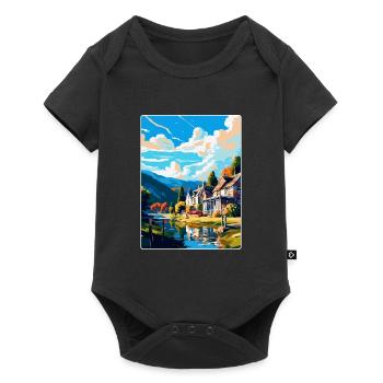 Pitlochry Scotland Uk Travel Poster Souvenir WPA - Baby Premium short-sleeve bodysuit - black - Front