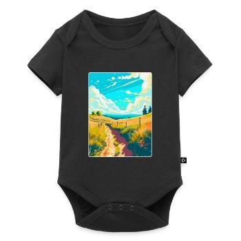 Ridgeway National Trail Travel Poster Souvenir WPA - Baby Premium short-sleeve bodysuit - black - Front