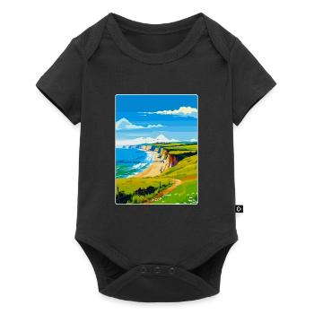 Dorset Uk Vintage Travel Poster Souvenir WPA - Baby Premium short-sleeve bodysuit - black - Front