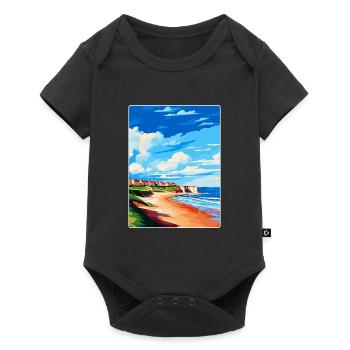 Filey Yorkshire Vintage Travel Poster Souvenir WPA - Baby Premium short-sleeve bodysuit - black - Front