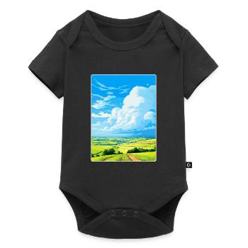 South Downs Vintage Travel Poster Souvenir WPA - Baby Premium short-sleeve bodysuit - black - Front