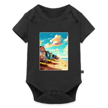 Southwold England Uk Travel Poster Souvenir WPA - Baby Premium short-sleeve bodysuit - black - Front