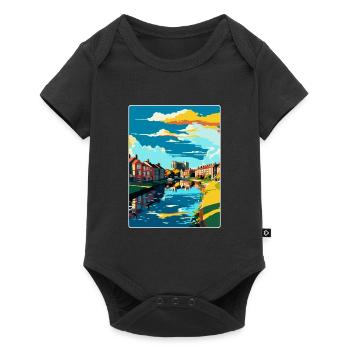 Newark On Trent England Uk Travel Poster Souvenir - Baby Premium short-sleeve bodysuit - black - Front