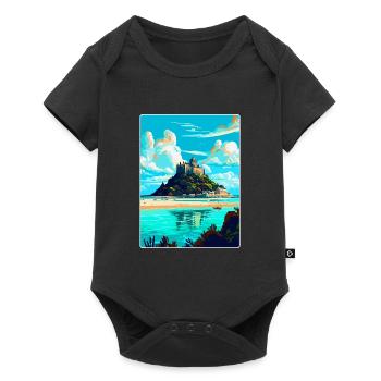 St Michaels Mount England Uk Travel Poster WPA - Baby Premium short-sleeve bodysuit - black - Front
