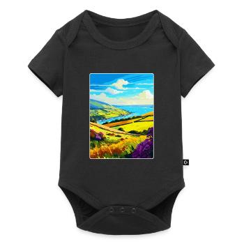 Parc national d’Exmoor Affiche de voyage Souvenir WPA - Body à manches courtes Premium Bébé - noir - Devant