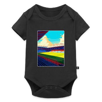 Selhurst Park Stadion Reiseposter Souvenir WPA - Baby Premium Kurzarmbody - Schwarz - Vorne