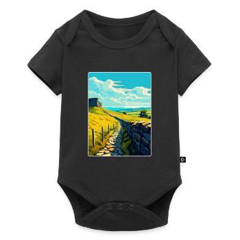 Hadrian England Uk Travel Poster Souvenir WPA - Baby Premium short-sleeve bodysuit - black - Front