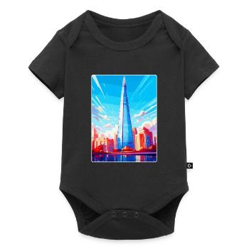 The Shard England Uk Travel Poster Souvenir WPA - Baby Premium short-sleeve bodysuit - black - Front
