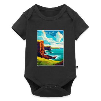 Orkneyinseln Schottland Großbritannien Reise Poster Souvenir - Baby Premium Kurzarmbody - Schwarz - Vorne