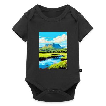 Brecon Beacons Wales Uk Travel Poster Souvenir WPA - Baby Premium short-sleeve bodysuit - black - Front