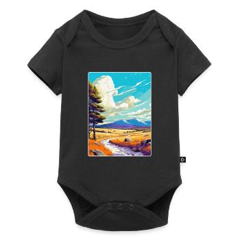 Cairngorms Schottland Vereinigtes Königreich Reiseposter Souvenir WPA - Baby Premium Kurzarmbody - Schwarz - Vorne