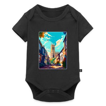 Canterbury England Uk Travel Poster Souvenir WPA - Baby Premium short-sleeve bodysuit - black - Front