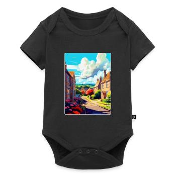 Bathampton England Uk Travel Poster Souvenir WPA - Baby Premium short-sleeve bodysuit - black - Front