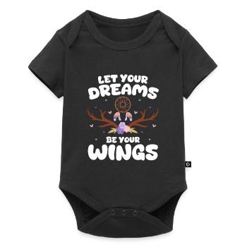 Capteur de rêves Motivation mystique - Body à manches courtes Premium Bébé - noir - Devant