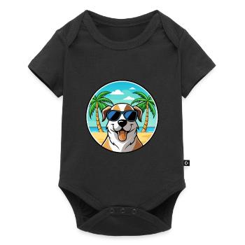 Lunettes de soleil de race de chien de berger d’Anatolie - Body à manches courtes Premium Bébé - noir - Devant