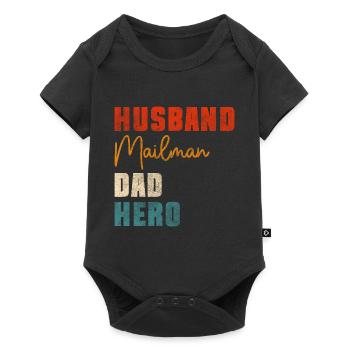 Post parcel service - Baby Premium short-sleeve bodysuit - black - Front