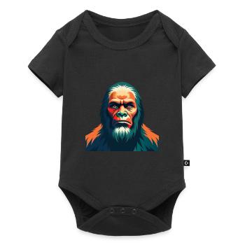 Big Foot Cartoon Character Colorful Pet Animal - Baby Premium short-sleeve bodysuit - black - Front