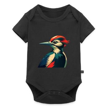 Pic Personnage De Dessin Animé Animal De Compagnie Coloré - Body à manches courtes Premium Bébé - noir - Devant
