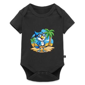 Lunettes de soleil Blue Jay Funny Cartoon Summer Beach - Body à manches courtes Premium Bébé - noir - Devant