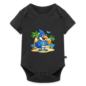 Lunettes de soleil Blue Jay Funny Cartoon Summer Beach - Body à manches courtes Premium Bébé - noir - Devant