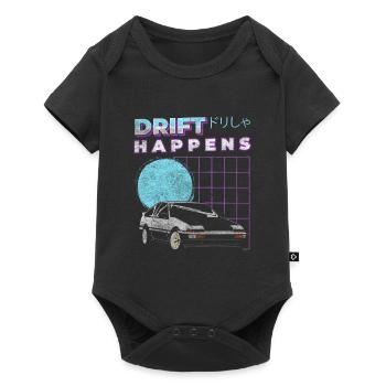 Drifting Sports Car Mechanic Speedster - Baby Premium short-sleeve bodysuit - black - Front
