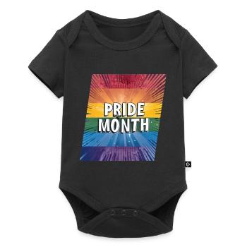 Mois de la fierté LGBTQ - Body à manches courtes Premium Bébé - noir - Devant