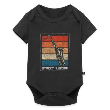Musicien Artiste Solo Animateur Comédie musicale - Body à manches courtes Premium Bébé - noir - Devant
