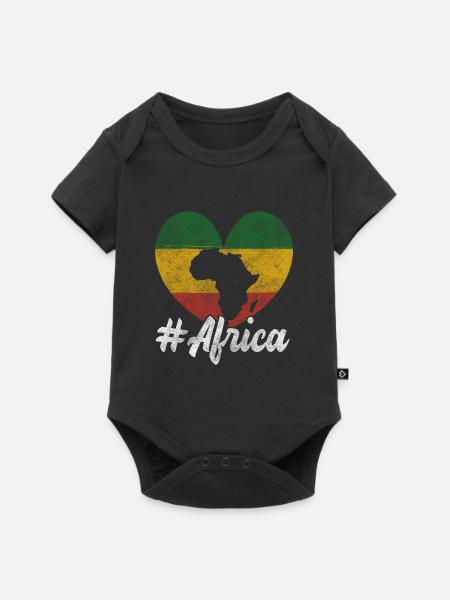 Afrika Natur Afrikaner - Baby Premium Kurzarmbody - Schwarz