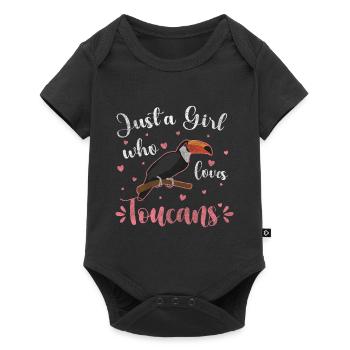 Toucan Mouches à bec tropicales - Body à manches courtes Premium Bébé - noir - Devant
