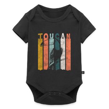 Bird Colorful Rainforest Rare - Baby Premium short-sleeve bodysuit - black - Front