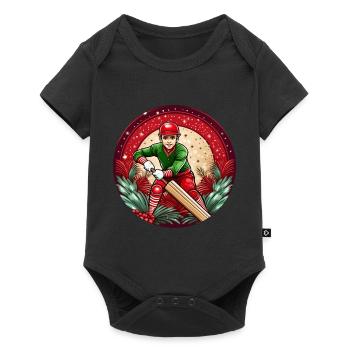 Elfe de Noël Cricket - Body à manches courtes Premium Bébé - noir - Devant