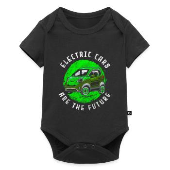 Electric Car Environment Performance - Baby Premium short-sleeve bodysuit - black - Front