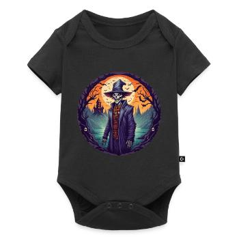 Gruseliges Halloween-party-kostüm Voodoo-priester - Baby Premium short-sleeve bodysuit - black - Front