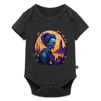 Gruseliges Halloween-partykostüm Zombie - Baby Premium short-sleeve bodysuit - black - Front