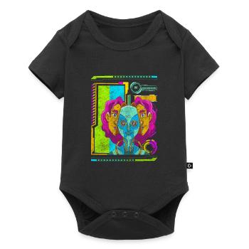 Future Cosplay Neon Gamer - Body à manches courtes Premium Bébé - noir - Devant