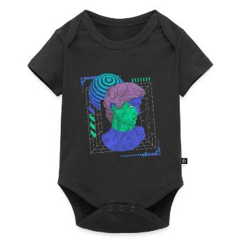 Cyborg Steampunk Anime Japan - Baby Premium short-sleeve bodysuit - black - Front