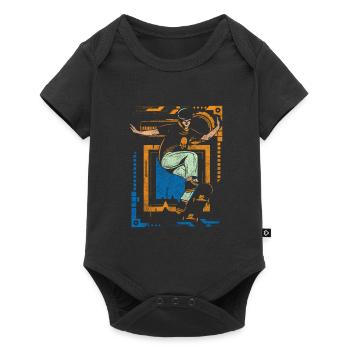 Cyborg Technology Anime Gamer - Baby Premium short-sleeve bodysuit - black - Front
