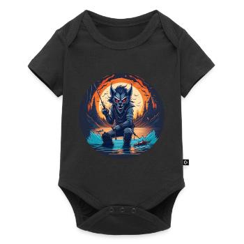 Gruseliges Halloween-partykostüm Werwolf-kostüm - Baby Premium short-sleeve bodysuit - black - Front