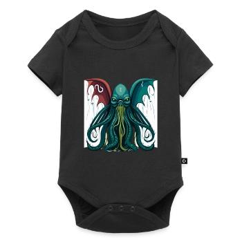 Cthulhu Lord and Savior Monster Horror T-Shirt - Baby Premium Kurzarmbody - Schwarz - Vorne