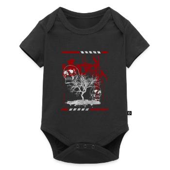 Style Color Red Skull - Baby Premium short-sleeve bodysuit - black - Front