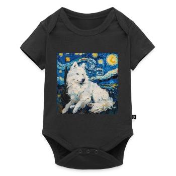 Samoyed, Samoyed, dog, gift, dog lover - Baby Premium short-sleeve bodysuit - black - Front