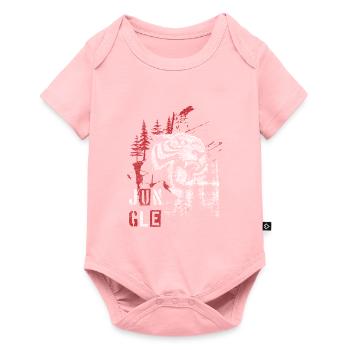 Style Moderne Rouge Polka - Body à manches courtes Premium Bébé - rose - Devant